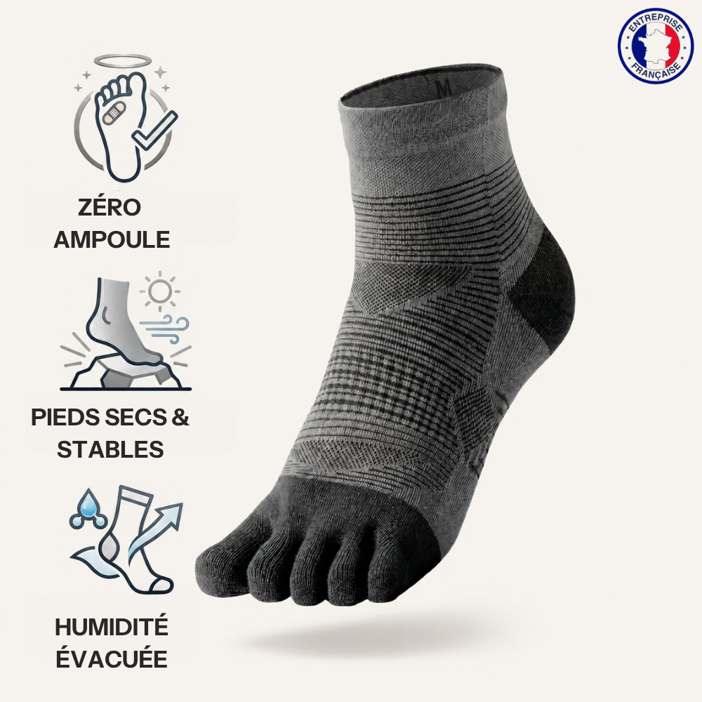 Chaussettes à orteils — Zéro frottement