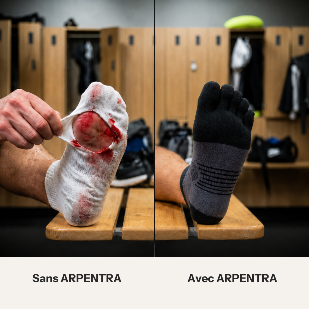 Chaussettes à orteils — Zéro frottement