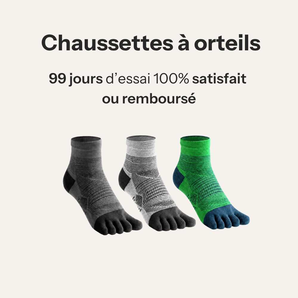 Chaussettes à orteils — Zéro frottement